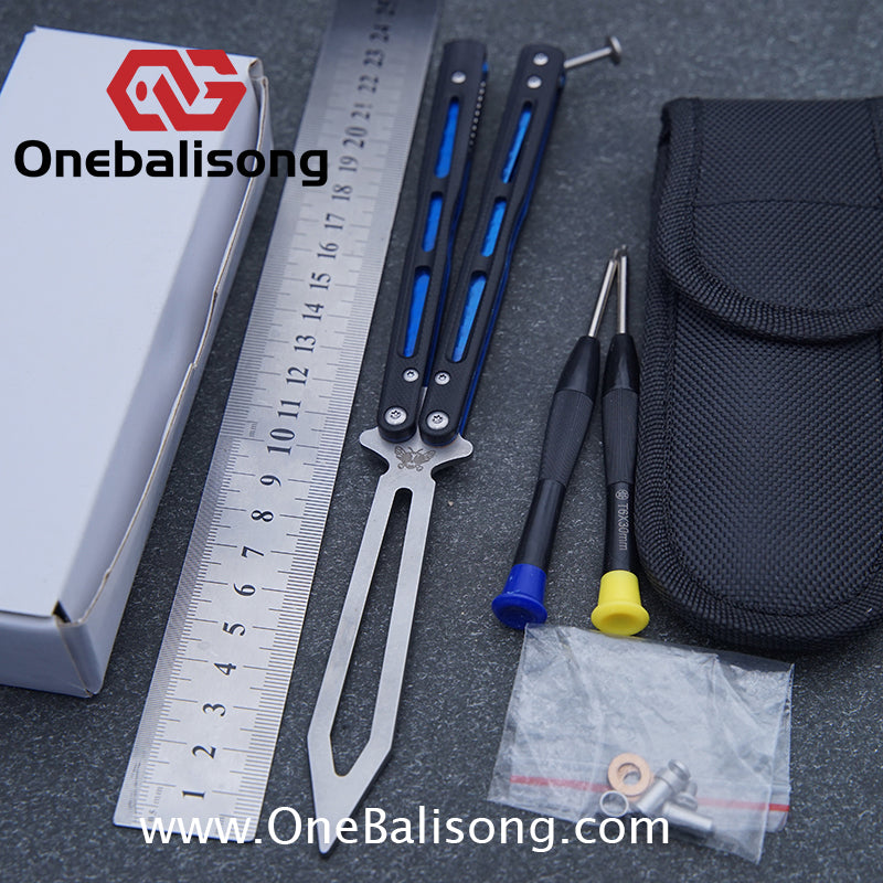 THEONE BM51 Balisong Clone Titanium Alloy Handle D2 Tool Steel Stainless Steel Blade Bushing