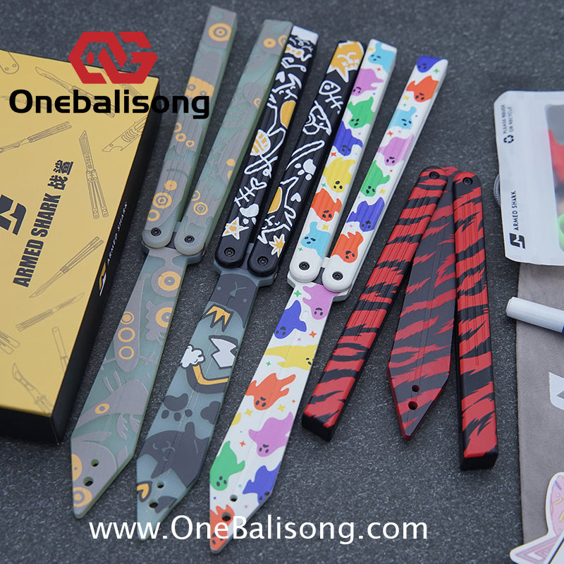 ARMED SHARK HOM DESIGN G10 ST clone G10 handle G10 blade Bushing