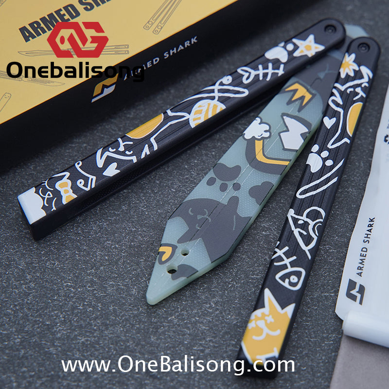 ARMED SHARK HOM DESIGN G10 ST clone G10 handle G10 blade Bushing