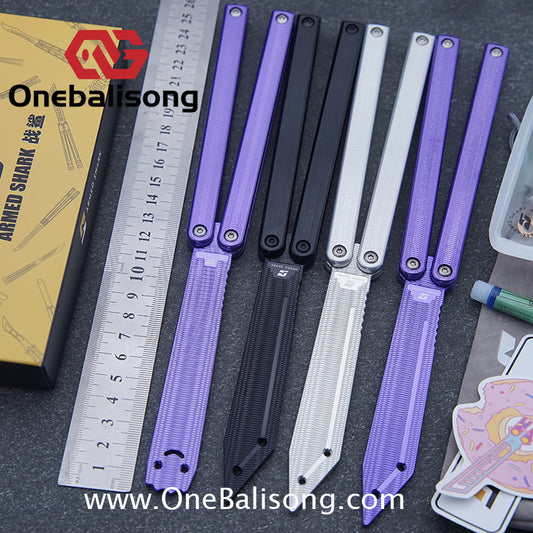 Armed Shark 7075 Aluminum Squiddy Balisong Clone 7075 Aluminum Materia
