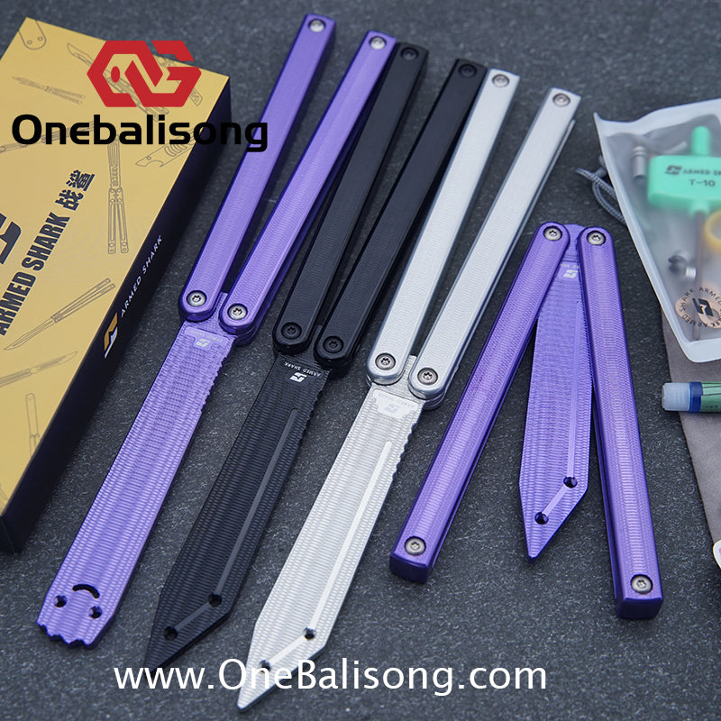 Armed Shark 7075 Aluminum Squiddy Balisong Clone 7075 Aluminum Materia