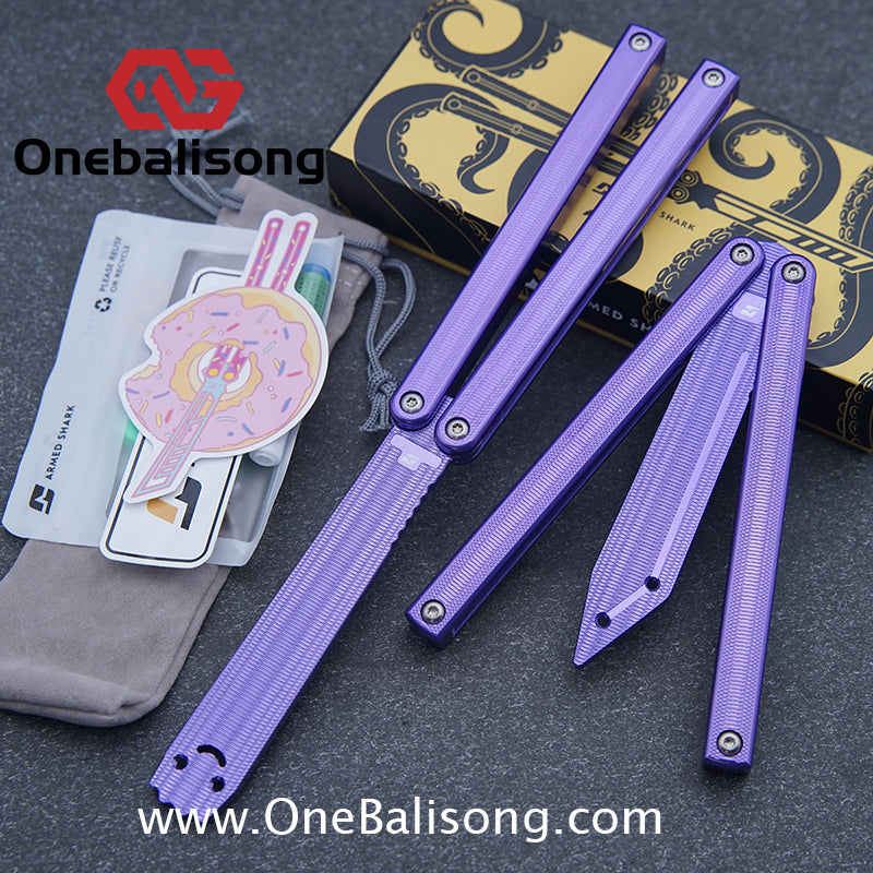 Armed Shark 7075 Aluminum Squiddy Balisong Clone 7075 Aluminum Materia
