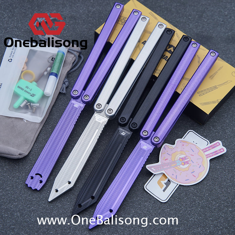 Armed Shark 7075 Aluminum Squiddy Balisong Clone 7075 Aluminum Materia