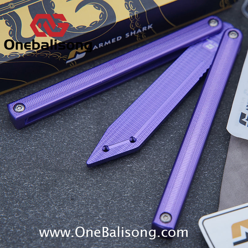 Armed Shark 7075 Aluminum Squiddy Balisong Clone 7075 Aluminum Materia