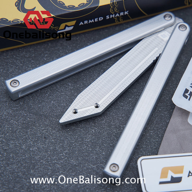 Armed Shark 7075 Aluminum Squiddy Balisong Clone 7075 Aluminum Materia