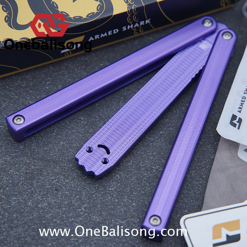 Armed Shark 7075 Aluminum Squiddy Balisong Clone 7075 Aluminum Materia