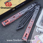 ARMED SHARK Transparent Acrylic Plate REP Balisong Clone 5CR15 Stainless Steel imported acrylic G10 integrated counterweight Bushings