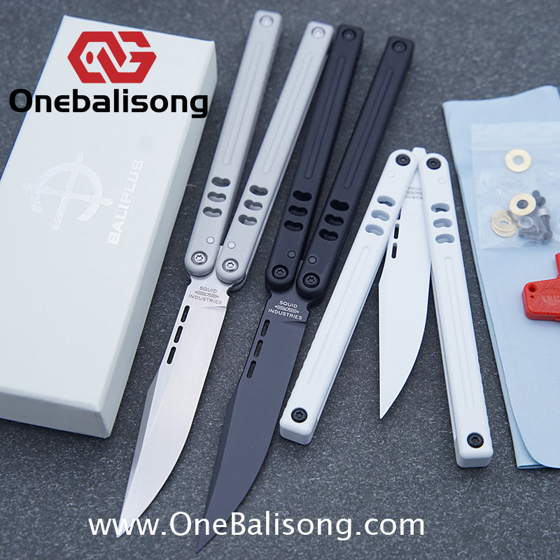 Baliplus V5 Mako Balisong Clone Aluminum Alloy Handle Stainless Steel Blade Bushing