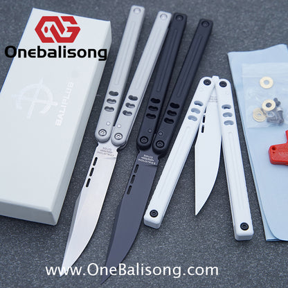 Baliplus V5 Madko Balisong Clone Aluminum Alloy Handle Stainless Steel Blade Bushing