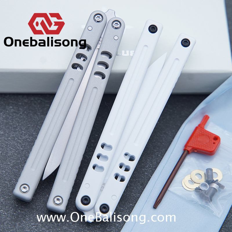 Baliplus V5 Mako Balisong Clone Aluminum Alloy Handle Stainless Steel Blade Bushing