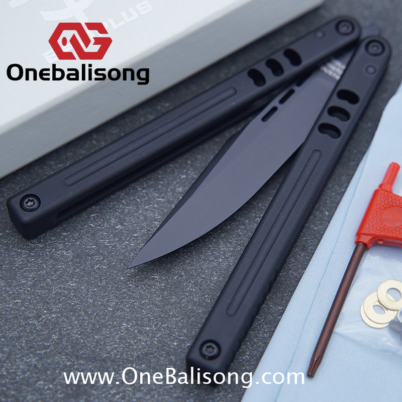 Baliplus V5 Mako Balisong Clone Aluminum Alloy Handle Stainless Steel Blade Bushing