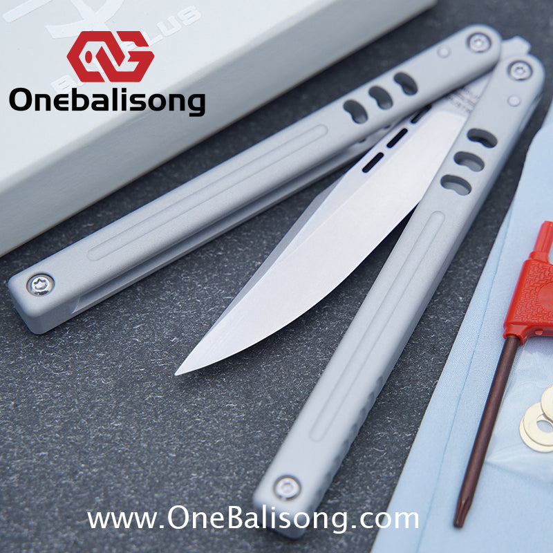 Baliplus V5 Mako Balisong Clone Aluminum Alloy Handle Stainless Steel Blade Bushing