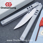 Baliplus V5 Madko Balisong Clone Aluminum Alloy Handle Stainless Steel Blade Bushing
