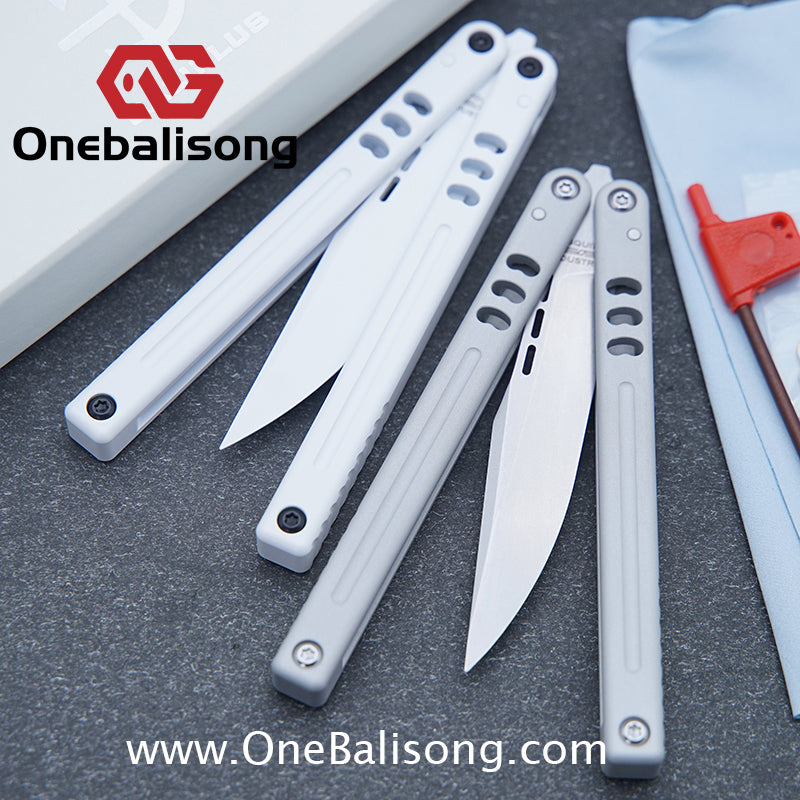Baliplus V5 Mako Balisong Clone Aluminum Alloy Handle Stainless Steel Blade Bushing