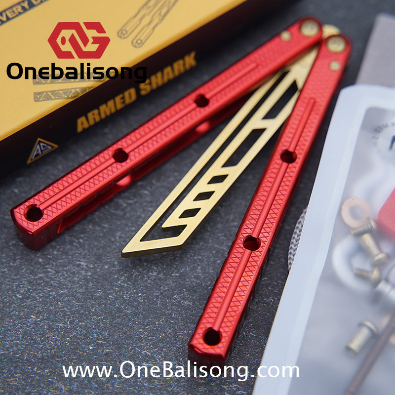ARMED SHARK mini Kraken clone Aluminum alloy handle stainless steel blade Bushing One-piece structure