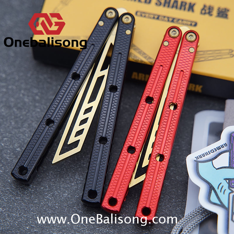 ARMED SHARK mini Kraken clone Aluminum alloy handle stainless steel blade Bushing One-piece structure