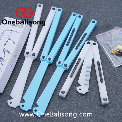 XiaoLu Flank p Clone  Balisong Plastic Trainer Blade Outdoor Safe EDC