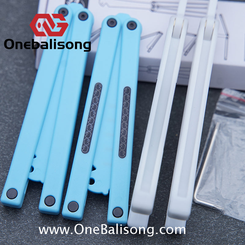 XiaoLu Flank p Clone  Balisong Plastic Trainer Blade Outdoor Safe EDC