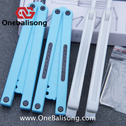 XiaoLu Flank p Clone  Balisong Plastic Trainer Blade Outdoor Safe EDC