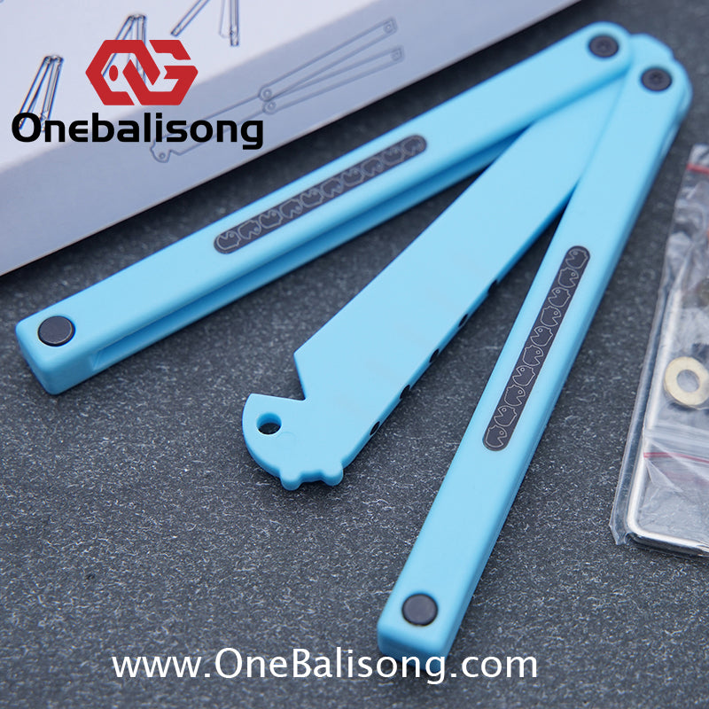 XiaoLu Flank p Clone  Balisong Plastic Trainer Blade Outdoor Safe EDC