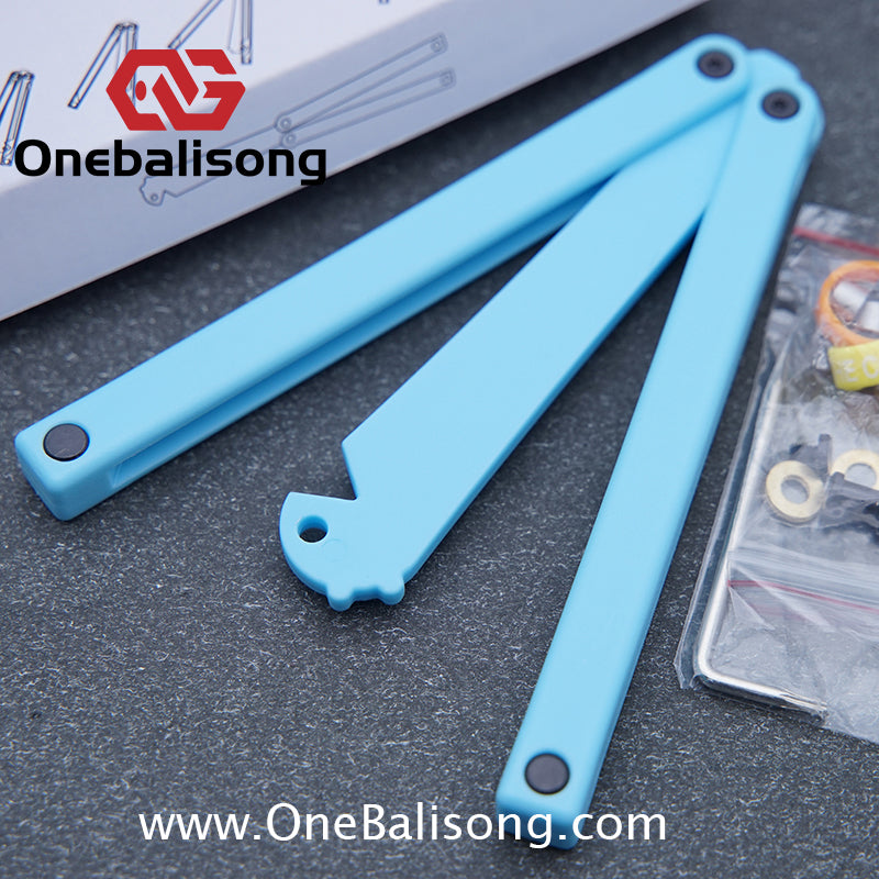 XiaoLu Flank p Clone  Balisong Plastic Trainer Blade Outdoor Safe EDC