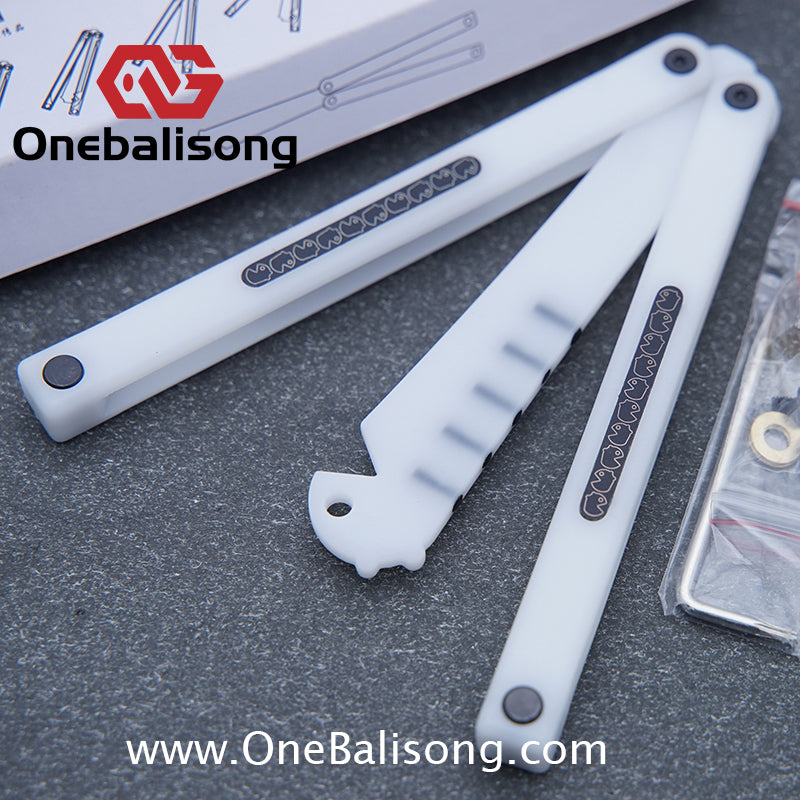 XiaoLu Flank p Clone  Balisong Plastic Trainer Blade Outdoor Safe EDC