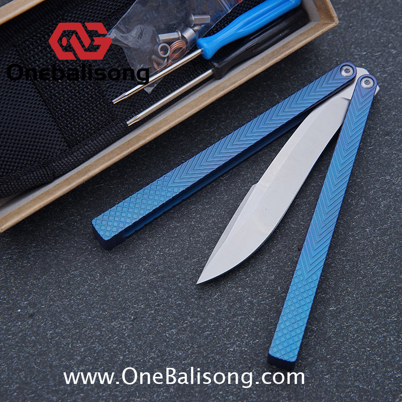 theone serif clone Titanium alloy-handle stainless steel blade