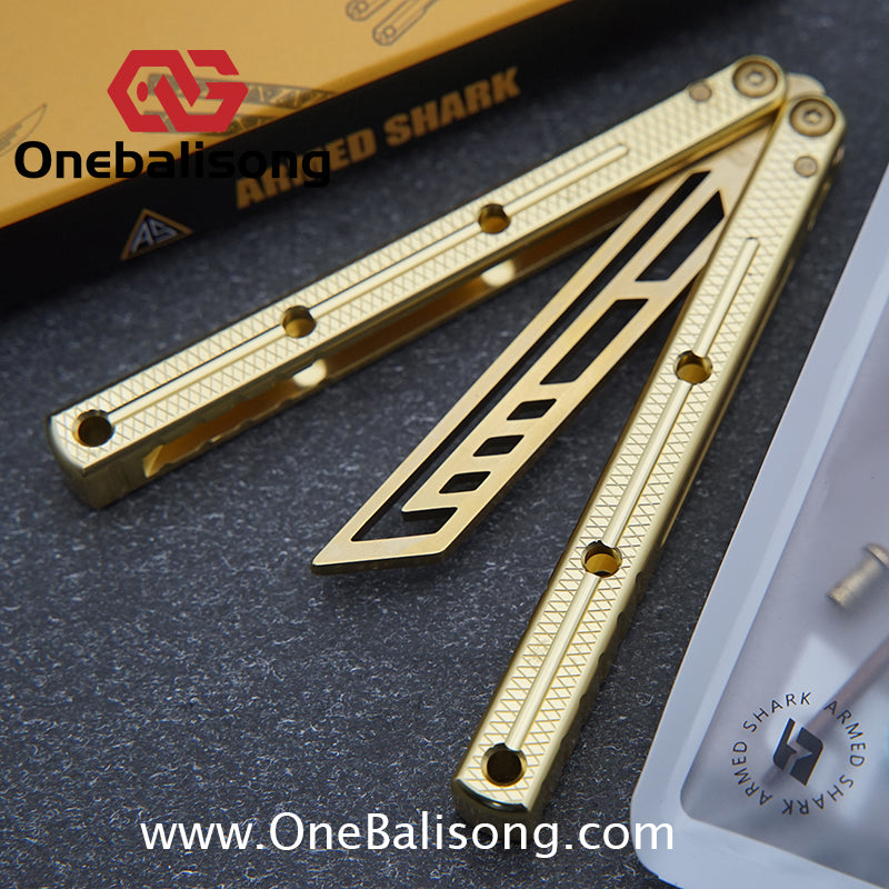 ARMED SHARK mini Kraken clone Aluminum alloy handle stainless steel blade Bushing One-piece structure