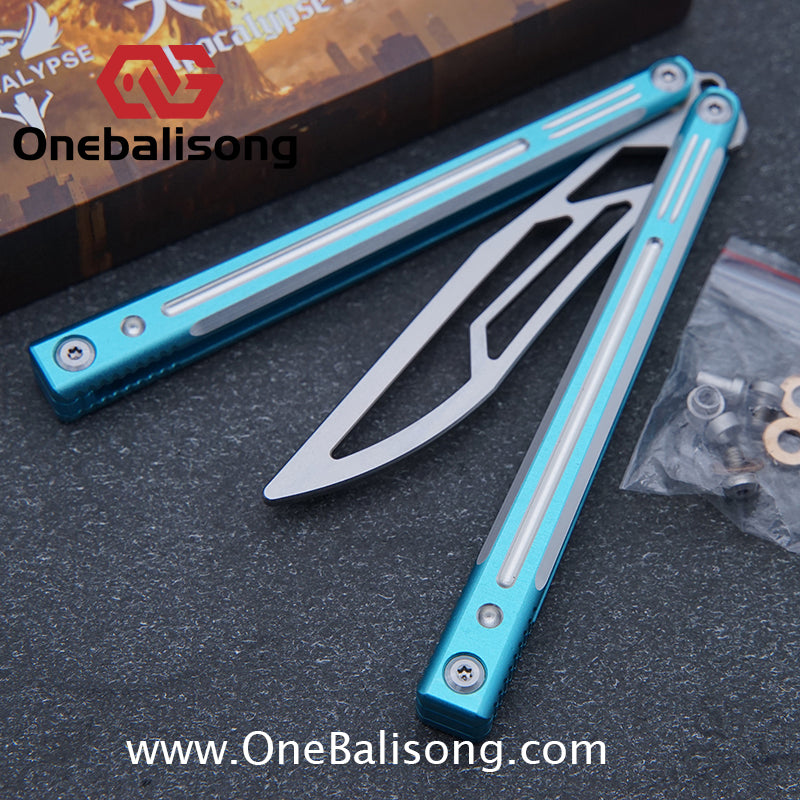 APOCALYPSE Tianqi Orion Balisong Clone 7075 Aluminum Alloy Handle Stainless Steel Blade Bushing