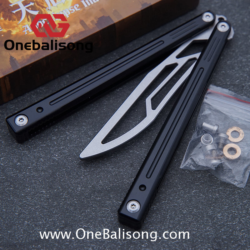 APOCALYPSE Tianqi Orion Balisong Clone 7075 Aluminum Alloy Handle Stainless Steel Blade Bushing