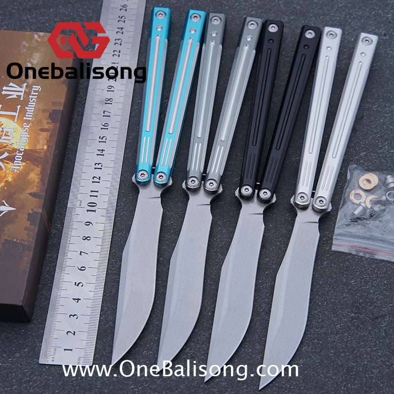 APOCALYPSE Tianqi Orion Balisong Clone 7075 Aluminum Alloy Handle Stainless Steel Blade Bushing
