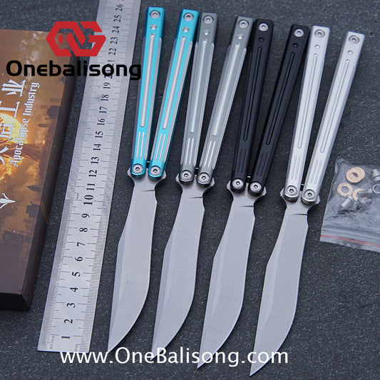APOCALYPSE Tianqi Orion Balisong Clone 7075 Aluminum Alloy Handle Stainless Steel Blade Bushing