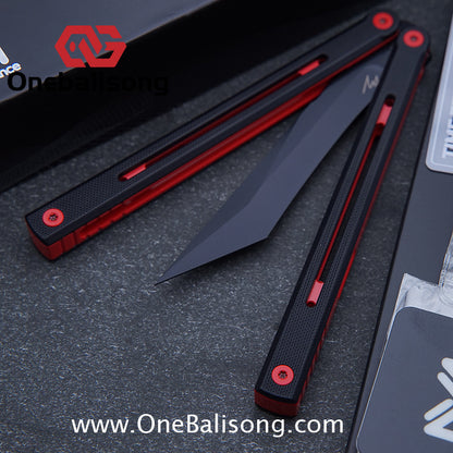 MY Performance Time Lite Original Balisong 7075 Aluminium Alloy Handle 5cr15 MOV Stainless Steel Blade