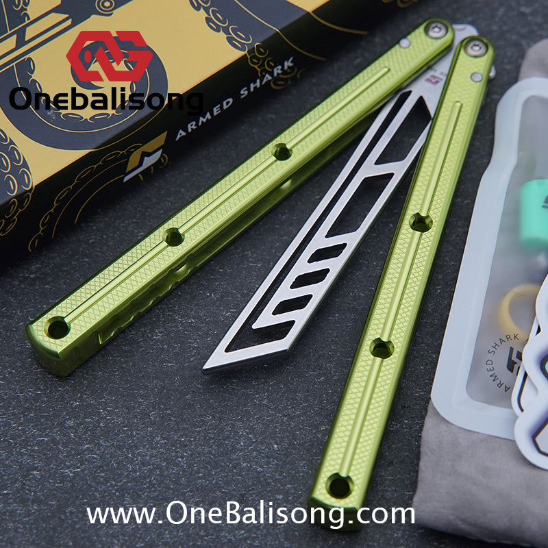 ARMED SHARK kraken v3 clone Seven series aluminum alloy handle stainless steel Trainer blade Bushings