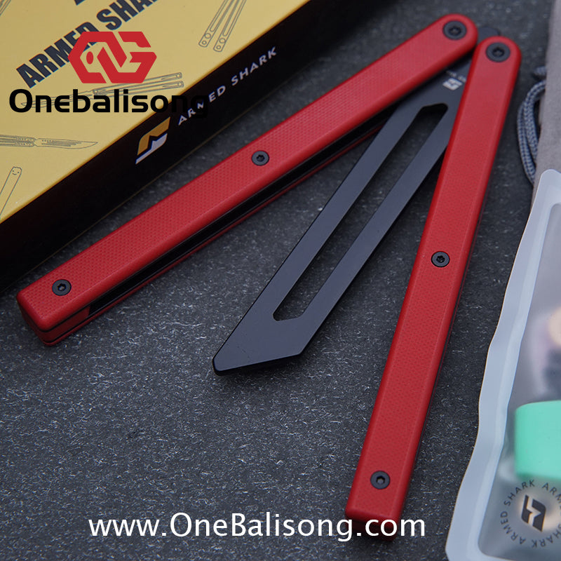 ARMED SHARK Bermuda Balisong 5CR15 Stainless Steel+G10 patch+G10 counterweight Bushings