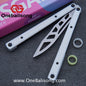 Asgard Steel Cygnus Balisong ABS Patch/Coating/Stainless Steel Handle Stainless Steel Blade Bushings