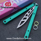Asgard Steel Cygnus Balisong ABS Patch/Coating/Stainless Steel Handle Stainless Steel Blade Bushings