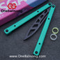 Asgard Steel Cygnus Balisong ABS Patch/Coating/Stainless Steel Handle Stainless Steel Blade Bushings