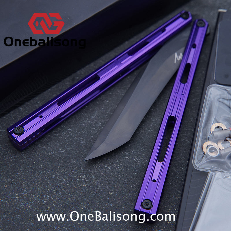 MY Performance Cavalier Original Balisong Aluminum Alloy Handle Titanium alloy Counterweight Stainless Steel Blade