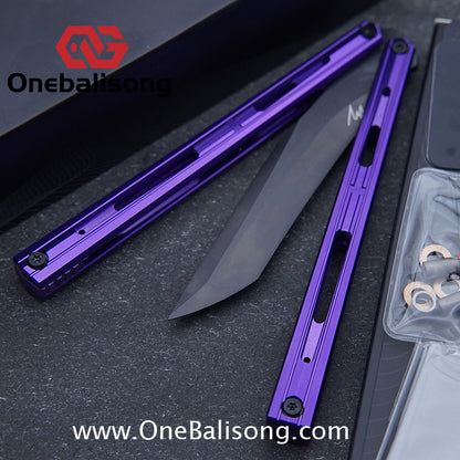 MY Performance Cavalier Original Balisong Aluminum Alloy Handle Titanium alloy Counterweight Stainless Steel Blade