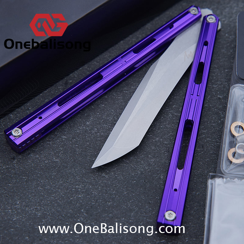 MY Performance Cavalier Original Balisong Aluminum Alloy Handle Titanium alloy Counterweight Stainless Steel Blade
