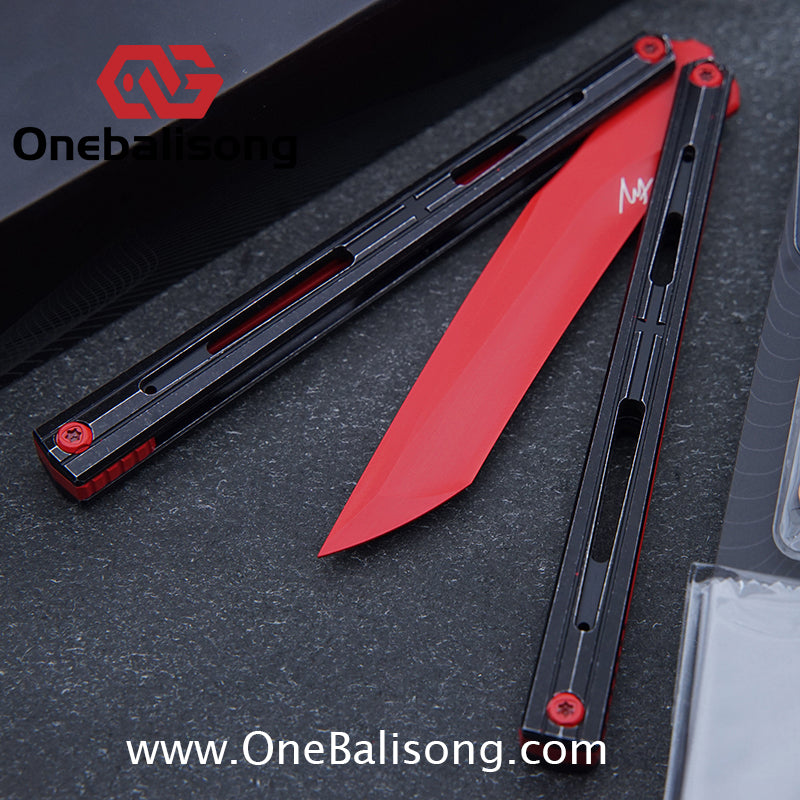 MY Performance Cavalier Original Balisong Aluminum Alloy Handle Titanium alloy Counterweight Stainless Steel Blade