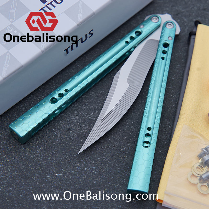TITUS MC REP Python Balisong Clone 7075 Aluminum Alloy Handle VG10 Stainless Steel
