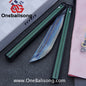 TITUS Corvus Balisong Clone 7075 Aviation Aluminum Alloy Handle 14C28N Stainless Steel Blade Bushing