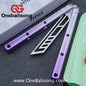 TITUS Kraken V3 Balisong Clone 7075 Aluminum Alloy Handle 14C28N Stainless Steel Blade Bushing