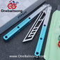TITUS Kraken V3 Balisong Clone 7075 Aluminum Alloy Handle 14C28N Stainless Steel Blade Bushing