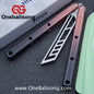 TITUS Kraken V3 Balisong Clone 7075 Aluminum Alloy Handle 14C28N Stainless Steel Blade Bushing