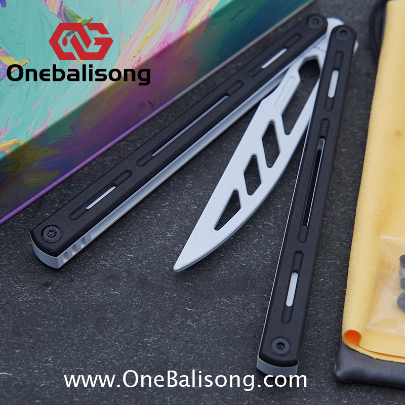 TITUS Egret Original Balisong 7075 Aviation Aluminum Alloy Handle 14C28N/5Cr13Mov Stainless Steel Blade Bushing