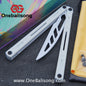 TITUS Egrets Original Balisong 7075 Aviation Aluminum Alloy Handle 14C28N/5Cr13Mov Stainless Steel Blade Bushing