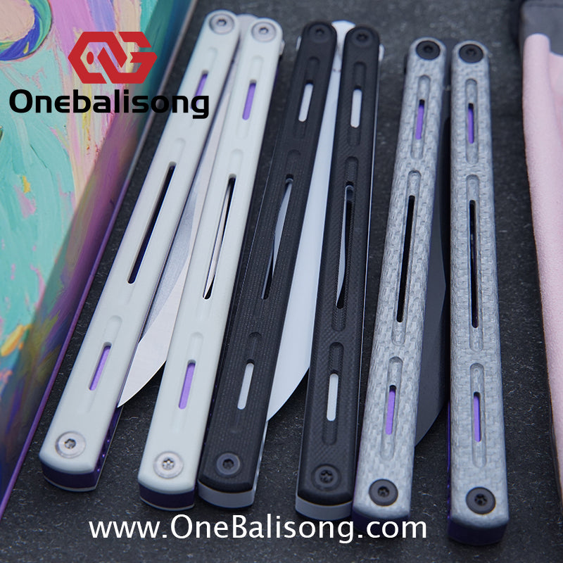 TITUS Egret Original Balisong 7075 Aviation Aluminum Alloy Handle 14C28N/5Cr13Mov Stainless Steel Blade Bushing